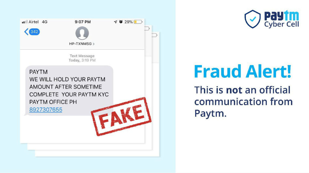 paytm kyc fraud